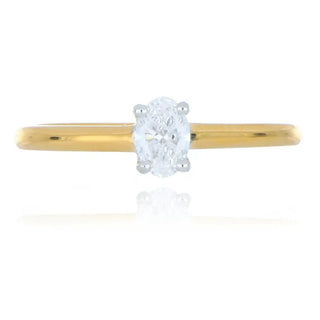 A&S Engagement Collection 18ct yellow gold 0.30ct diamond solitaire ring