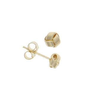 9ct Yellow Gold Knotted Stud Earrings