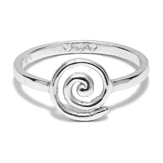 Annie Haak Silver Spiral Ring - Size 52