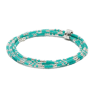 Annie Haak Silver and Turquoise Spiritual Looped Bracelet 17cm