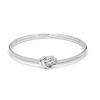 Annie Haak Silver Lovers Knot Bangle - Small