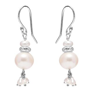 Annie Haak Silver Precious Pearl Drop Earrings