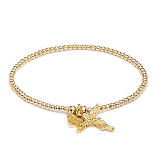 Annie Haak Gold Plated Santeenie Guardian Angel Bracelet 19cm