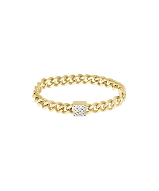 Boss Caly Yellow Gold Plated Curb Bracelet