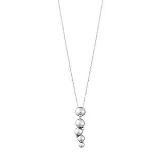 Georg Jensen Silver Grape Drop Necklace