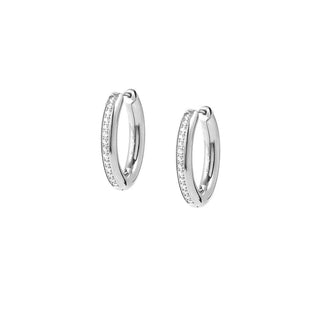 Nomination Stainless Steel Affinity Cubic Zirconia Hoop Earrings