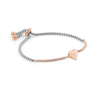 Nomination Stainless Steel and Rose Gold PVD Milleluci Heart Bracelet