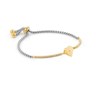 Nomination Stainless Steel and Yellow Gold PVD Milleluci Heart Bracelet