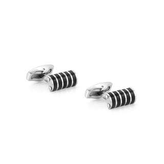 Nomination Stainless Steel Strong Cufflinks with Black Finish