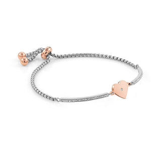 Nomination Stainless Steel and Rose Gold PVD Milleluci Heart Bracelet