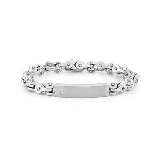 Nomination Stainless Steel Strong Chain Bracelet with Long Plate