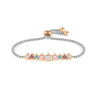 Nomination Stainless Steel and Rose Gold PVD Milleluci Mixed Colour Star Bracelet