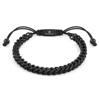 Nomination Stainless Steel, Black PVD Colour Coated Details and Synthetic Cord B-Yond Bracelet