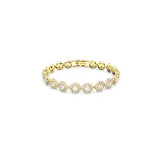 Swarovski Gold-Tone Plated Angelic Round Cut Bracelet