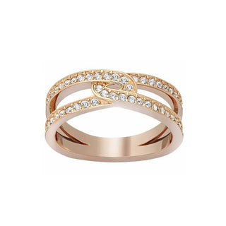 Swarovski Rose Gold Plated Creativity Ring - Size 50