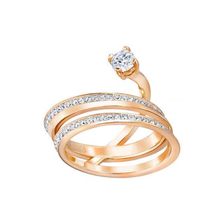 Swarovski Rose Gold Plated Fresh Ring - Size 55