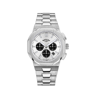 Rotary 41mm Regent Chronograph Stainless Steel Quartz Watch