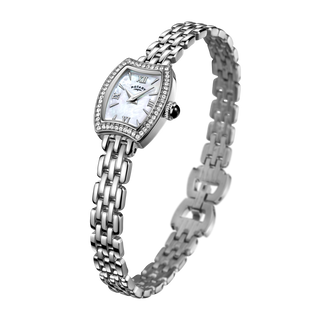 Rotary 16mm Stainless Steel Mother-of-Pearl Quartz Watch