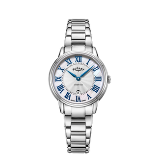 Rotary 30mm Stainless Steel Cambridge Mother-of-Pearl Quartz Watch