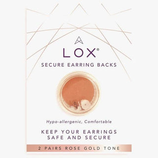 Connoisseurs Lox Rose Gold Tone Earring Backs - 2 Pairs