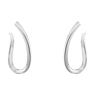 Georg Jensen silver infinity drop earrings