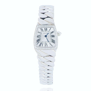 Pre-owned Cartier La Donna 18ct White Gold Diamond Set Watch