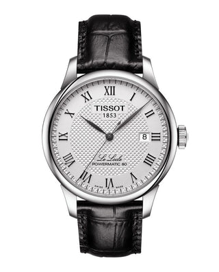 Tissot Le Locle Gents Automatic Watch With A Black Leather Strap