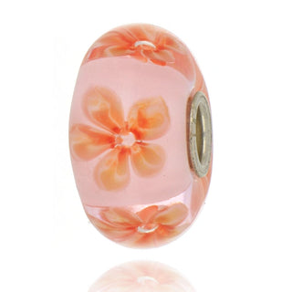 Trollbeads Unique Pink Orchid Flower Bead