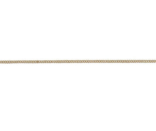 18ct Rose Gold 16 Inch Filed Curb Chain