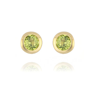 9ct Yellow Gold 3mm Peridot Stud Earrings