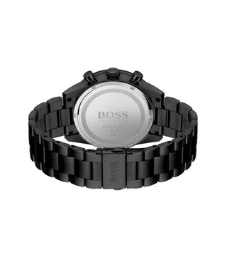 Boss Gents Pilot Edition Chrono Black Ip Bracelet Watch
