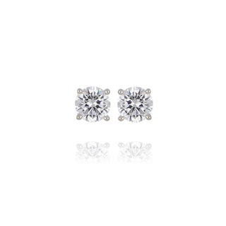 A&s Enchanted Collection 6mm Cubic Zirconia Solitaire Stud Earrings
