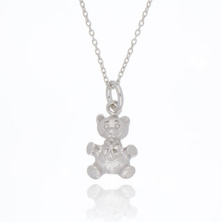 A&s Paradise Collection Silver Teddy Necklace