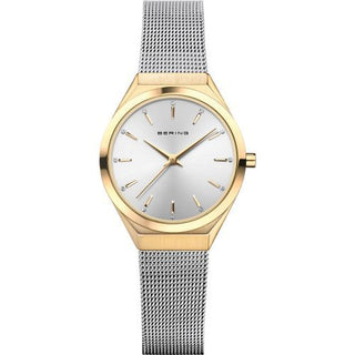 Bering Ladies Stainless Steel And Yellow Gold Vermeil Watch