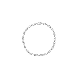 Georg Jensen Silver Reflect Slim Chain Bracelet - Size M