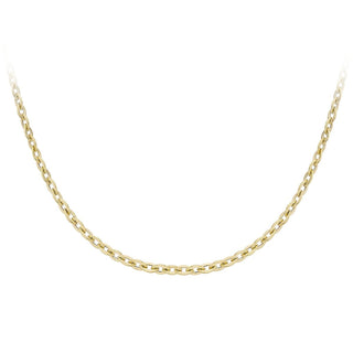 9ct Yellow Gold Marquis Link Necklace