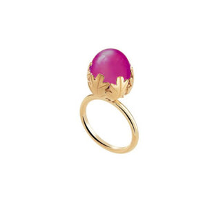Baccarat Yellow Gold Plated Pink Murmure Ring