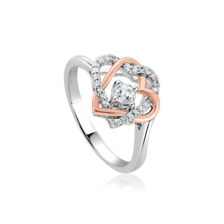Clogau Silver Always In My Heart Topaz Ring - Size S