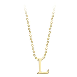 9ct Yellow Gold Initial L Necklace