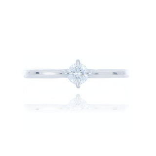 A&s Engagement Collection Platinum 0.26ct Diamond Solitaire