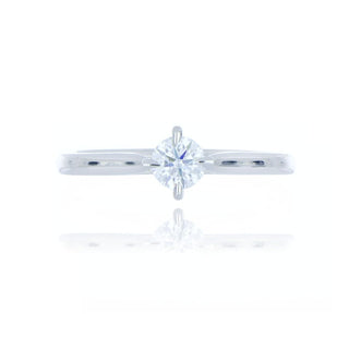 A&s Engagement Collection Platinum 0.33ct Diamond Solitaire