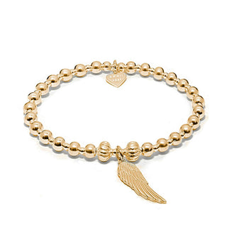 Annie Haak Gold Indigo Angel Wing Bracelet 19cm