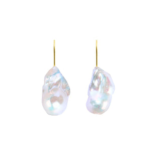 Ora Pearls 9ct Yellow Gold Nebula Pearl Hook Earrings