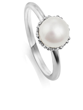 Jersey Pearl Silver Emma-kate Pearl Ring