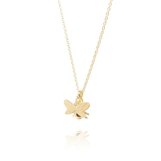 Daisy Yellow Gold Plated Bee Necklace