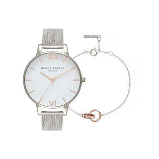Olivia Burton Classics Watch & Interlink Bracelet Set