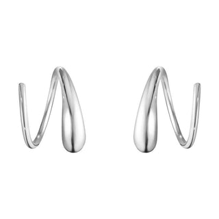 Georg Jensen Silver Mercy Swirl Stud Earrings