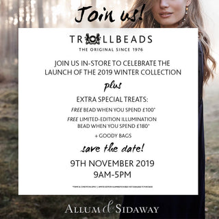 2019 Winter Collection Launch of Trollbeads at Allum & Sidaway