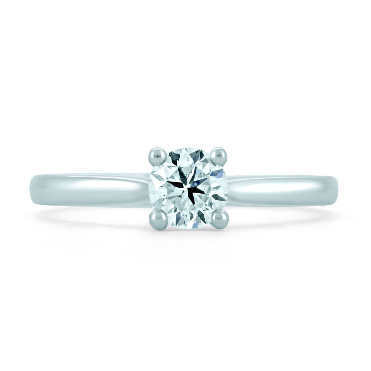 Fine Jewellery Jewellery 18ct White Gold 0.51ct Diamond Solitaire Ring 0101530