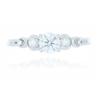 Fine Jewellery Jewellery Platinum 0.71ct Diamond 3 Stone Ring 0103412